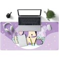 thumbnail image 3 of Kawaii Purple Space Cat Desk Mat Cute Anime Extended Mouse Pad Large XXL Gaming Desk Pad Long Mousepad Keyboard Pad Mouse Desktop Mat 31.5''''X15.7'''' Cute Desk Accessories for Girls Desk Décor, 3 of 6