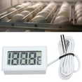 thumbnail image 4 of Refrigerator Temperature Meter, 2Pcs -50 Degrees Celsius ～110 Degrees Celsius  Waterproof Electronic Digital   2s Refresh With Probe For Aquarium For Greenhouse, 4 of 8