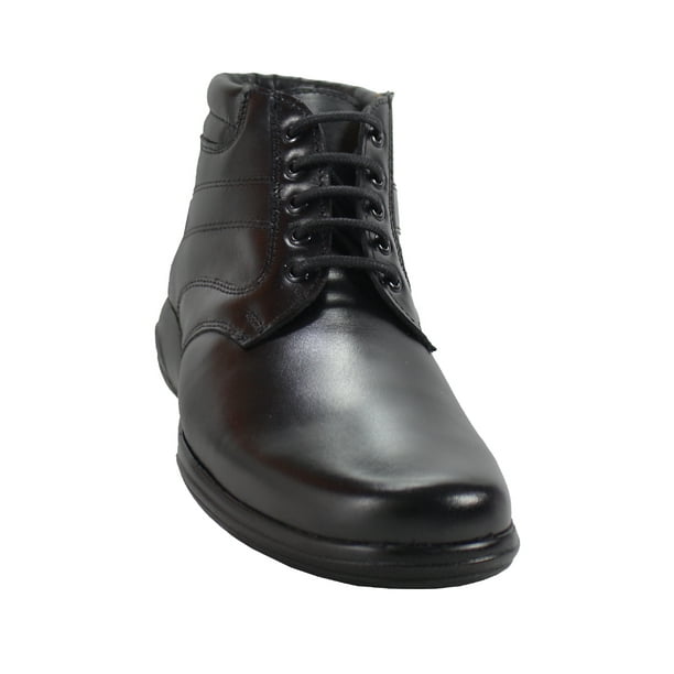 BOTA VESTIR CASUAL HOMBRE NIÑO NEGRO PIEL 1088B