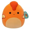 thumbnail image 3 of Squishmallows 11" Nichelle the Orange Dinosaur with Fuzzy Head Plush Toy, 3 of 7