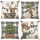 thumbnail image 2 of Funda de almohada navideña de lino, cubierta de cojín de 45x45cm, muñeco de nieve, alce, decoración navideña para el hogar, Año Nuevo, sofá, coche, 2023, 2 of 4