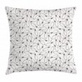 thumbnail image 1 of Bowling Party Decorations Throw Pillow Cushion Cover, Sketchy Bowling Pins Pattern Hand Drawn Monochrome Hobby, Decorative Square Accent Pillow Case, 24 X 24 Inches, Dark Brown White, by Ambesonne, 1 of 2