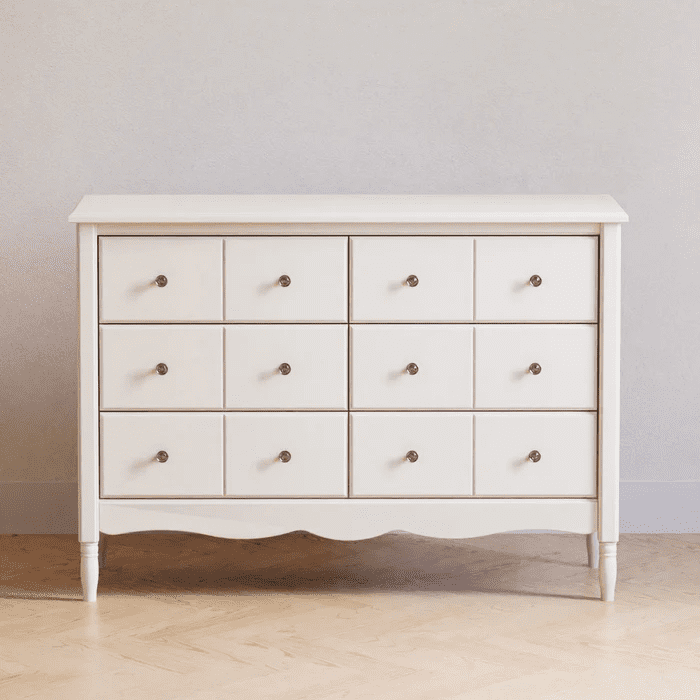assembled white dresser FUFU&GAGA 10-Drawer Paint Finish Chest of Drawers Cabinet 35.4 in. H x 55.1 in. W x 15.7 in. D KF330034-01-c baby essentials Babyletto Lolly 6-Drawer Assembled Dresser