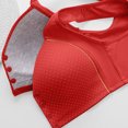 thumbnail image 4 of SMihono Women Casual Button Down Breathable Top Bra Underwear Without Steel Ring Gathering Large Bras for Women Red L, 4 of 6