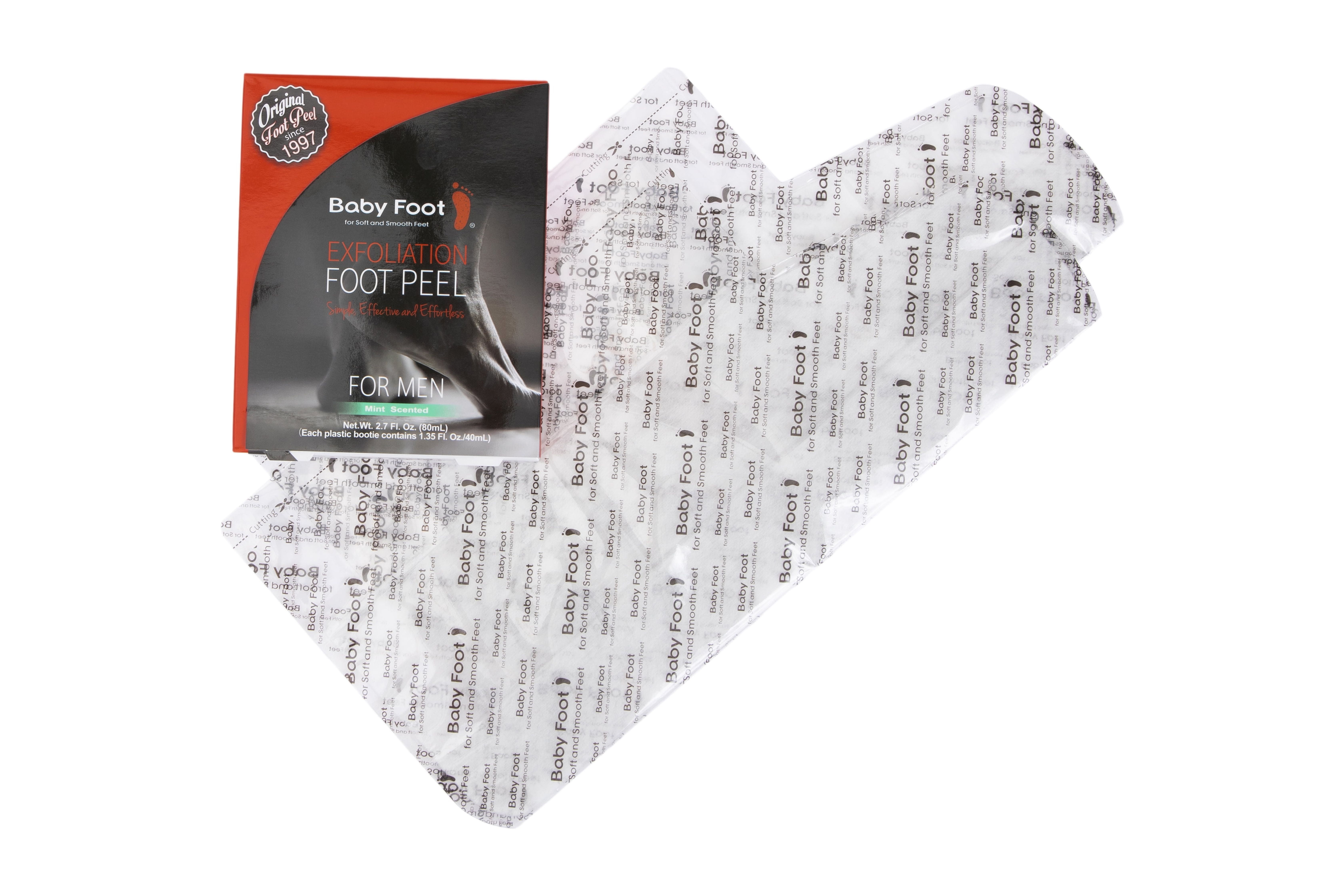 Ultra Exfoliating Dead Skin Remover Baby Foot Gentle Peel for Men s Dry Feet 1 Hour Treatment Walmart