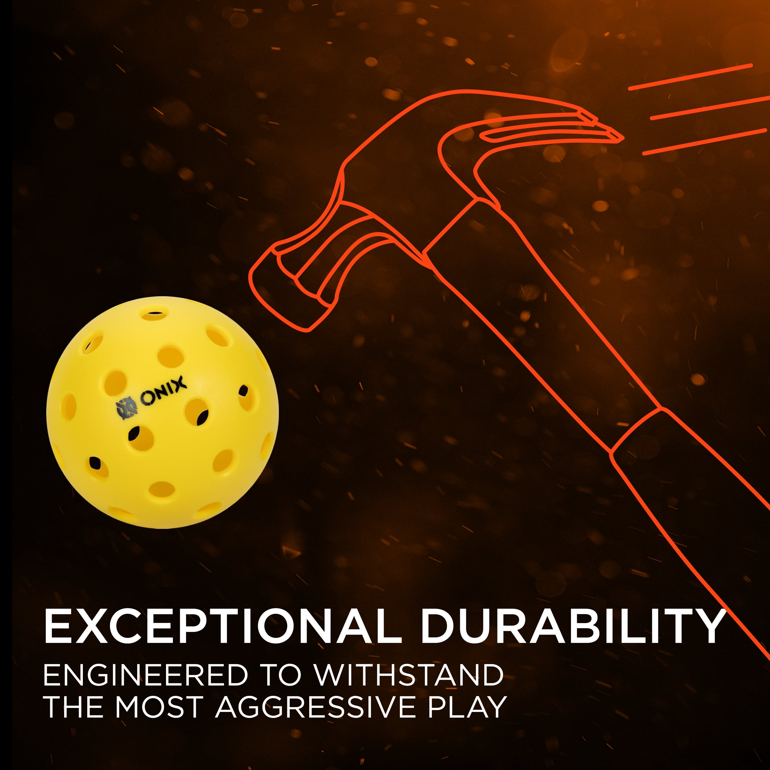 Onix Pure 2 Outdoor Pickleball Balls Weighted Heavier for Extreme Outdoor Conditions