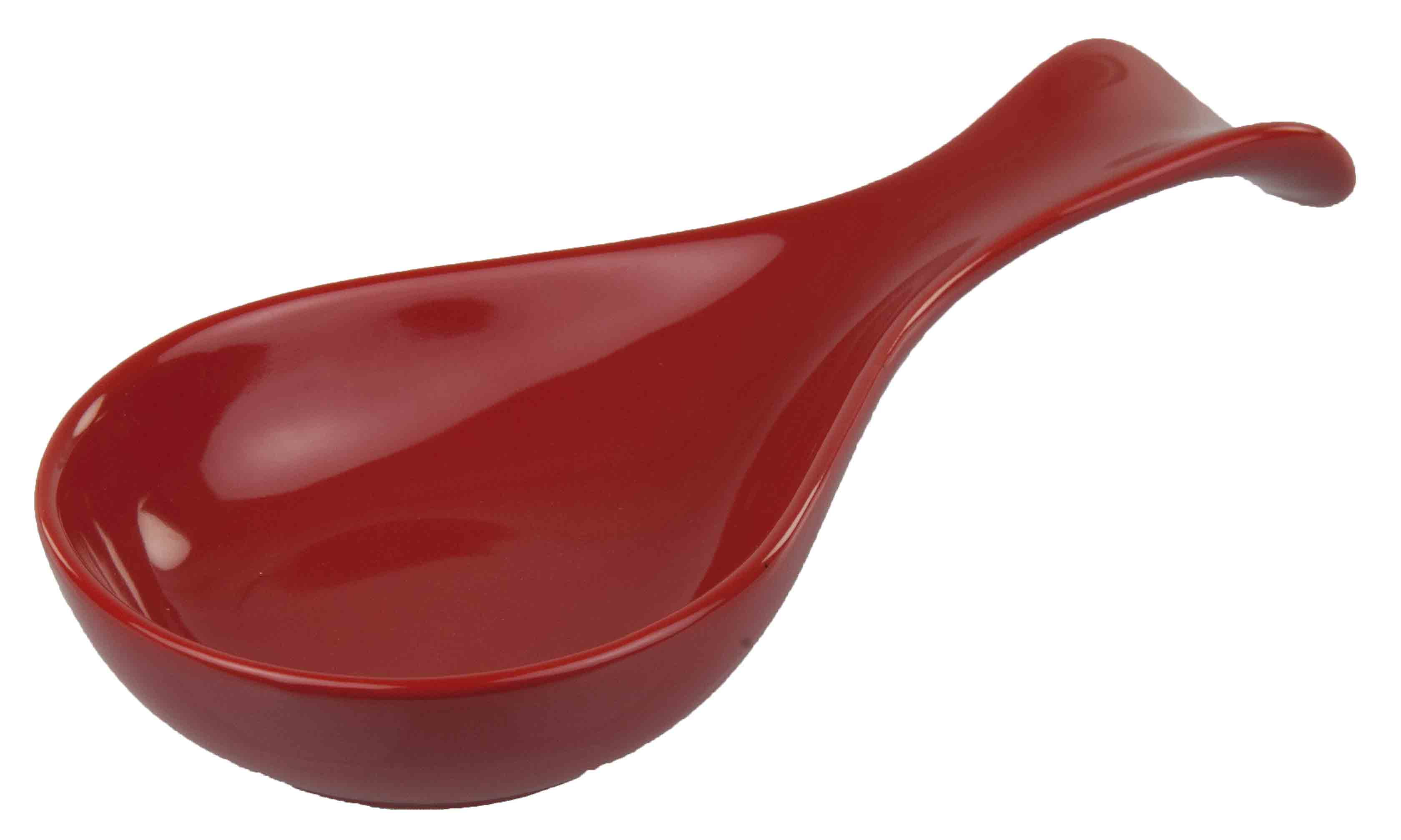 Home Basics Ceramic Spoon Rest, Red - Walmart.com ...