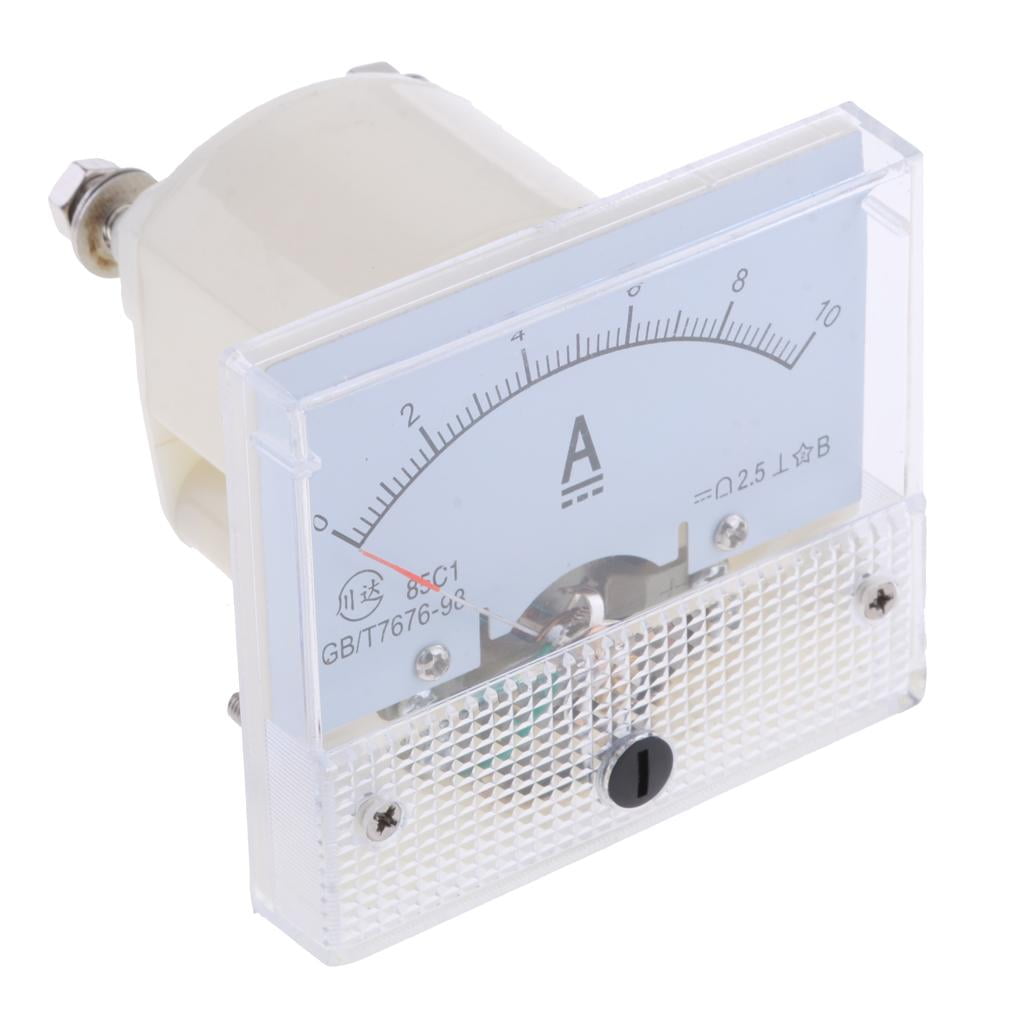 DC 0-10A Analog Amp Meter Ammeter Current Panel Ampere Meter 85C1 Class 2.5 