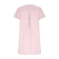 thumbnail image 4 of Chemises à Manches Courtes pour Femmes Robe T-Shirt d'Été Décontractée pour Femmes Tunique Ample à Manches Courtes avec Poches pour Femmes Robe d'Été Ample pour Femmes Robe T-Shirt Femme, 4 of 6