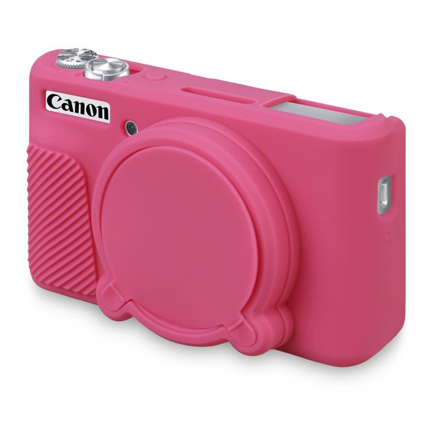 Funda de silicona para cámara Canon PowerShot SX740 BOVKE, color rosa