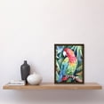 thumbnail image 2 of Polygon Parrot Bird On Tree Branch Watercolour Painting Artwork Framed Wall Art Print A4, 2 of 4
