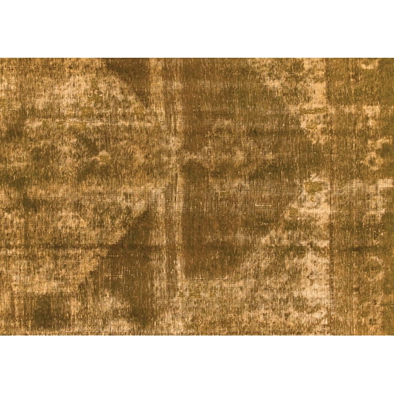 Ahgly Company Indoor Rectangle Abstract Orange Modern Area Rugs, 5' x 8'