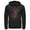 Black, variant on Men's Superman Grunge Hero Flight  Pull Over Hoodie Black 2X Large