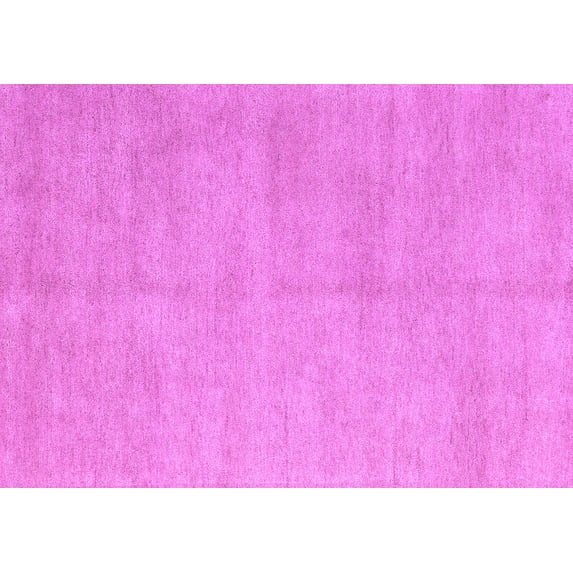 Ahgly Company Indoor Rectangle Solid Purple Modern Area Rugs, 2' x 5'