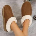 thumbnail image 6 of Women Soft Comfortable Slippers Velvet Fur Lining Winter Snow Boots Indoor Outdoor Use Lightweight Cotton Material, 6 of 6