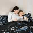 thumbnail image 5 of Feelyou Kid Marine Shark Twin Comforter Sets, Kawaii Coral Animal Bedding Set, 2-Piece, 5 of 8