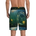 thumbnail image 2 of Balery Jelly Fish Men's Cotton Knit Pajama Shorts Waistband & Pockets,Short Pajama Pants-Large, 2 of 8
