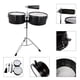 thumbnail image 4 of Juego de Timbales RedSky con Campana y Soporte - Incluye Tambores de 13" y 14", Campana de Acero y Base Ajustable, Ideal para Músicos y Bandas., 4 of 7