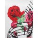 thumbnail image 4 of Tank Top con Falda con Lazo de Talla Extra con Estampado de Flores Rosegal  Camisetas sin mangas de talla grande, 4 of 5