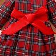 thumbnail image 7 of Fall Cotton Dresses for Girls Christmas Plaid Layer Tulle Long Sleeve Cute Dresses Festival Toddler Baby Girl's Outfits Red 12 Months, 7 of 7