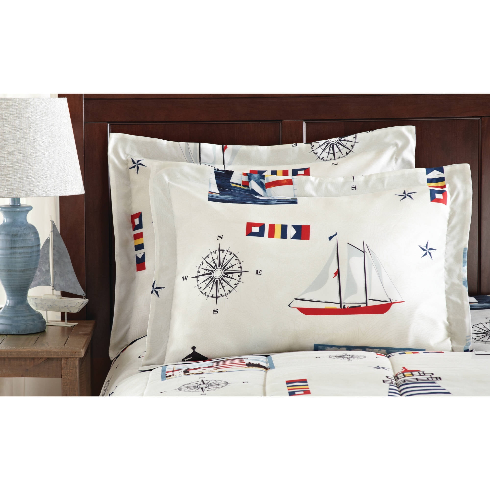 Lighthouse Bedding Set Twin/Twin XL Nautical Sailing Bed In A Bag
