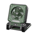 thumbnail image 1 of Bearachild Ventilador recargable ABS con giro y plegado de 180°, silencioso y portátil, carga USB tipo C. Electrodomésticos verde, 1 of 6