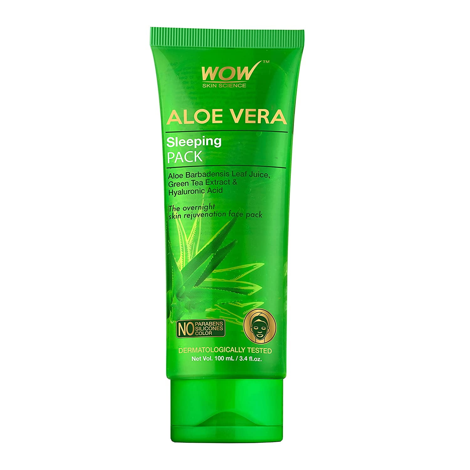 WOW Aloe Vera Sleeping - Gel for Face Wash Hydration - 100ml - Walmart.com
