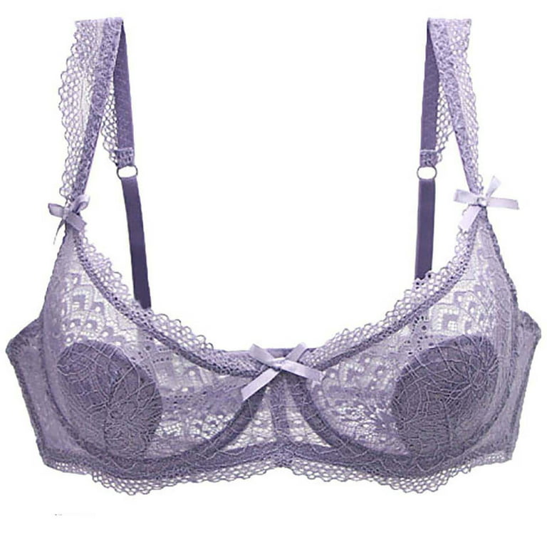 Plus Size Bras for Women Ladies Lingerie Set Sexy Lace Sling Bra