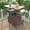 Brown, variant on Outdoor Rolling Kitchen Island with Drop Leaf, 40.5" Solid Wood Outdoor Grill Table with Stainless Steel Top, Drawer and Towel Rack, Outdoor Storage Cabinet with Lockable Wheels (Blue+Grey)