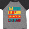 thumbnail image 4 of Inktastic Volunteering Eat Sleep Volunteer Repeat Boys or Girls Baby Bodysuit, 4 of 5