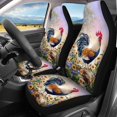 thumbnail image 3 of Xoenoiee Car Seat Covers for Front and Rear, Car Interior Seat Protector Chicken Sunflowers Rooster Print Auto Seat Cover Full Set for Car Sedan SUV Truck, Universal Fit, 3 of 7