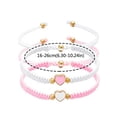 thumbnail image 4 of 2pcs Adjustable Handmade Heart Shape Friendship Bracelets For Lover Friends Jewelry Bracelets Set Valentines Couple Day, 4 of 7