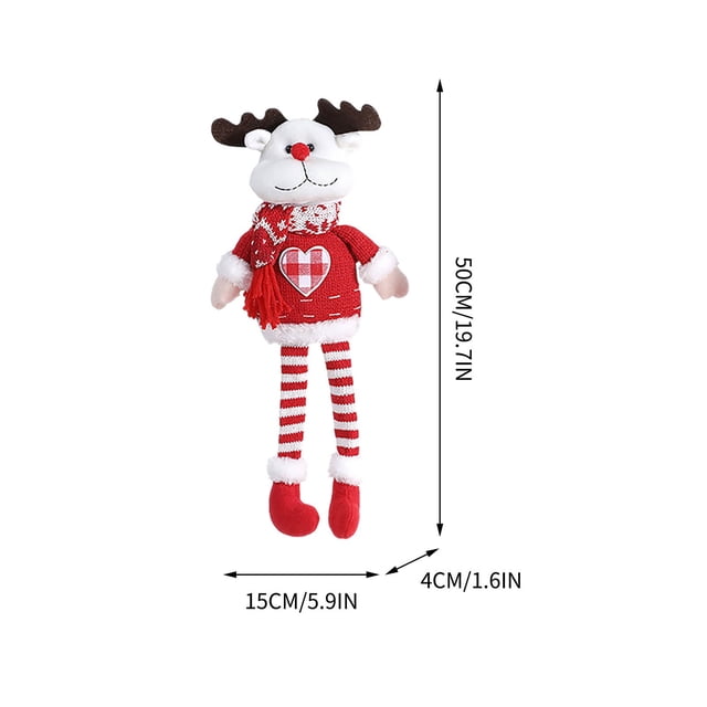 Christmas Door Decorations Christmas Knitted Long Leg Doll Curtain Hugging Curtain Buckle Door Curtain Buckle Home Decor Christmas Decorations for The Home