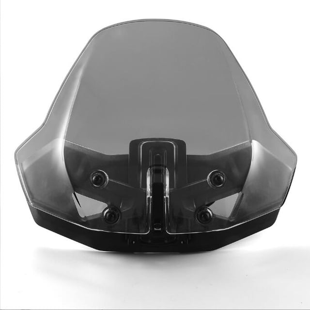 Mistaha Adjustable Front Windshield for Can-Am Ryker 600/Ryker 900 - Gray, Enhanced Visibility, Dust Protection, Premium Polycarbonate Material, Easy Installation