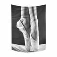 thumbnail image 1 of Elegant Ballet Shoes Ballerina's Pointes Cotton Linen Tapestry Wall Art Home Decor, Tapestries Wall Hanging Art Sets, 51W X 60L Inch, 1 of 3