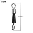 thumbnail image 1 of 20 Pcs Roulements de Pêche Pivotants Boule Connecteur de Ligne Substrat Lien Rapide, 1 of 4