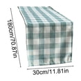 thumbnail image 2 of Linen Blend Checkered Tablecloth for Dining Table Indoor Outdoor Decoration, Rustic Farmhouse Table Runner for Wedding Party Banquet Home Decor, 2 of 5