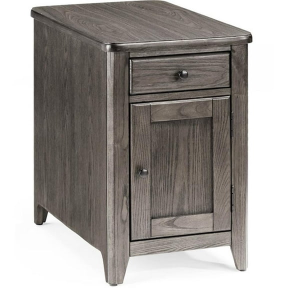Casual Choice Solid Wood Chair Side Cabinet in Gray Finish