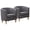 Gray, variant on Modern Barrel Accent Chair, Upholstered Fabric Armchair with Thick Cushion and Wood Legs, Cozy Reading Chair for Living Room Bedroom Small Spaces (1PC, Off-White)