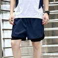 thumbnail image 5 of Fancifize 2 in 1 Sweat Shorts for Teen Boys Kids Elastic Waist Quickly Dry Workout Athletic Short Pants Size 7-17, 5 of 7