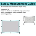 thumbnail image 4 of Sun Shade Sail 16' x 20' Rectangle, HDPE Fabric | 95% UV Block, SHADEWIZ Permeable Sunshade for Backyard Yard Deck Patio Garden Outdoor, Beige, 4 of 8
