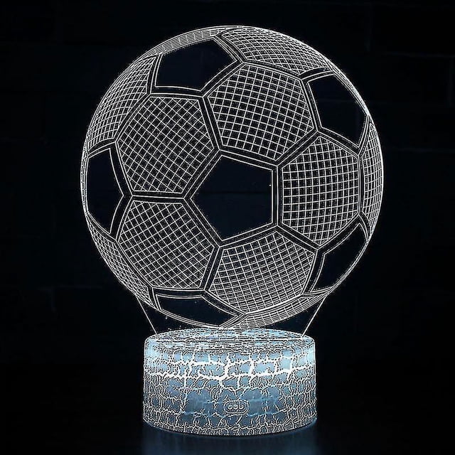 Lámpara de escritorio YONGSHENG Cambiador LED 3D Fútbol 7 colores