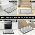 thumbnail image 7 of Buganda Bathroom Rugs and Mats, Extra Soft and Absorbent Microfiber Bath Mats, Non-Slip Shaggy Bath Carpets, 24x36, Grey, 7 of 7
