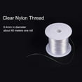 thumbnail image 2 of 40 yardas de hilo de nailon transparente invisible para manualidades, monofilamento de 0,4 mm, hilo de pesca, cordón para abalorios, 2 of 8