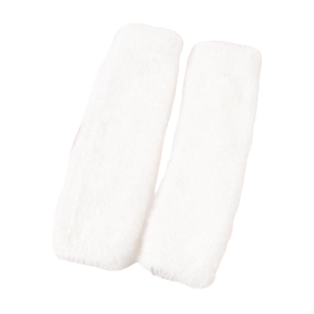 Guantes de invierno cálidos sin dedos, guantes para escribir, guantes térmicos, forro polar suave para Blanco