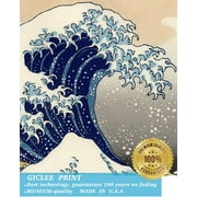 ELITEART-The Great Wave Off Kanagawa Oil Painting Reproduction Giclee Wall Art Canvas Prints Size:48x32