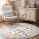 thumbnail image 2 of Alfombra Redonda Jinchan Floral 150 cm Lavable a Máquina Antideslizante, 2 of 9