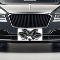 thumbnail image 3 of Palm Leaves Black White Metal Novelty License Plate, 3 of 7