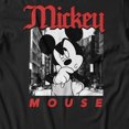 thumbnail image 3 of Disney Mickey Mouse Men's Thinking On The Street Photo T-Shirt (Black, S-XXXL), 3 of 4