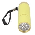 thumbnail image 3 of Lámpara de uñas con forma de linterna, secador de uñas LED portátil para salón de casa, herramienta para manicura, fijación de diamantes de imitación, color amarillo, 3 of 14